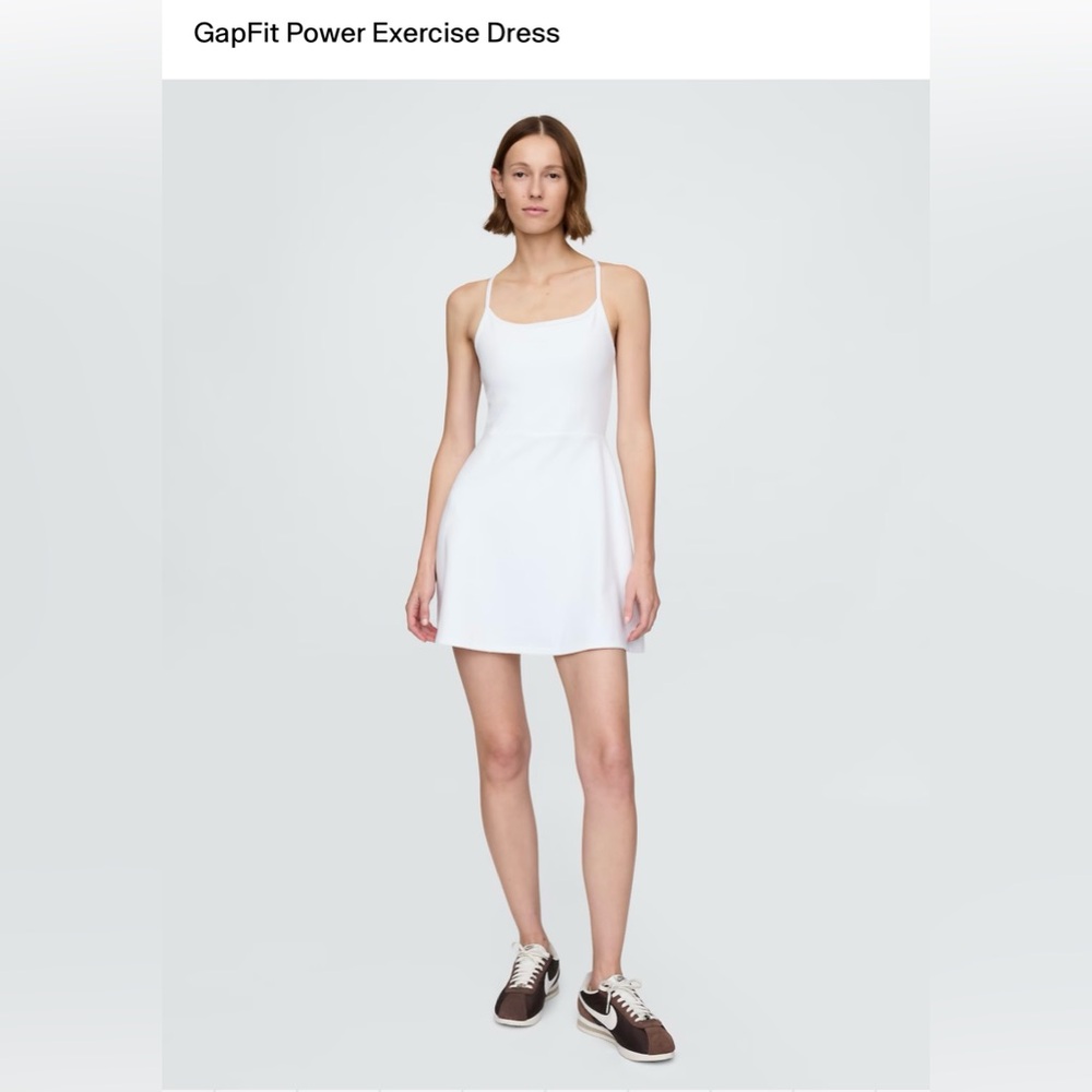 Size M White BNWT GapFit Power Exercise Dress